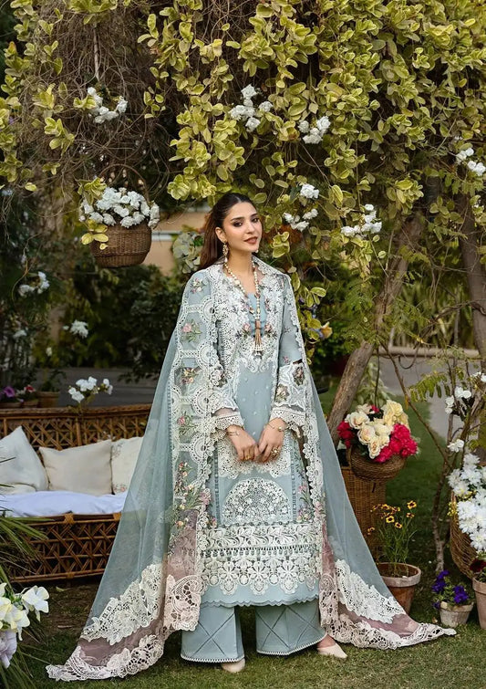 ELAF DHANAK EMBROIDERED 3PIECE