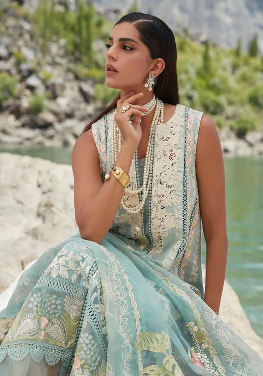 Luxury Lawn Design Unstitched Embroidered 3 Piece - Chikkankari Affair -00002