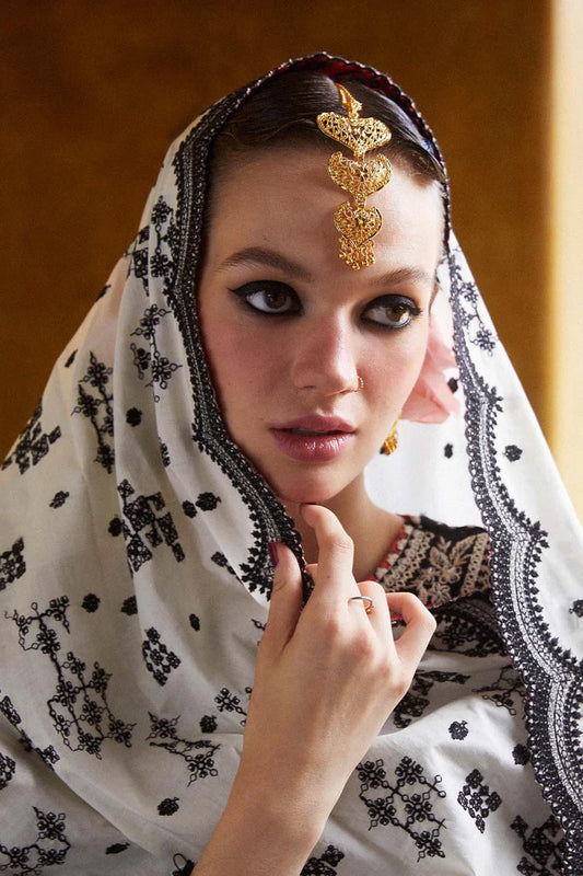 HUSSAIN REHAR DHANAK EMBROIDERED 3PIECE