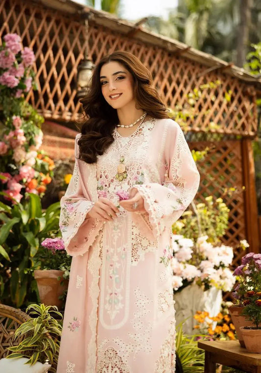 Embroidered 3 Piece Lawn Dress Unstitched - MAHGUL -00006
