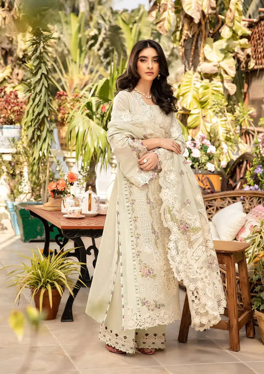 ELAF DHANAK EMBROIDERED 3PIECE