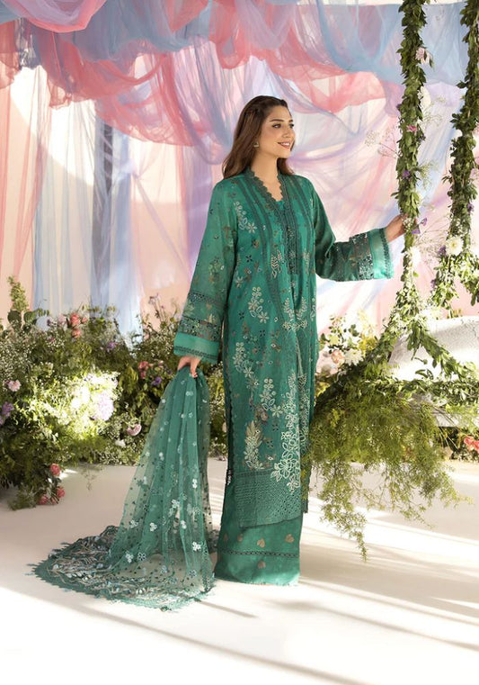 Embroidered Lawn Suits Unstitched 3 Piece Unstitched - GRINCH - 00016