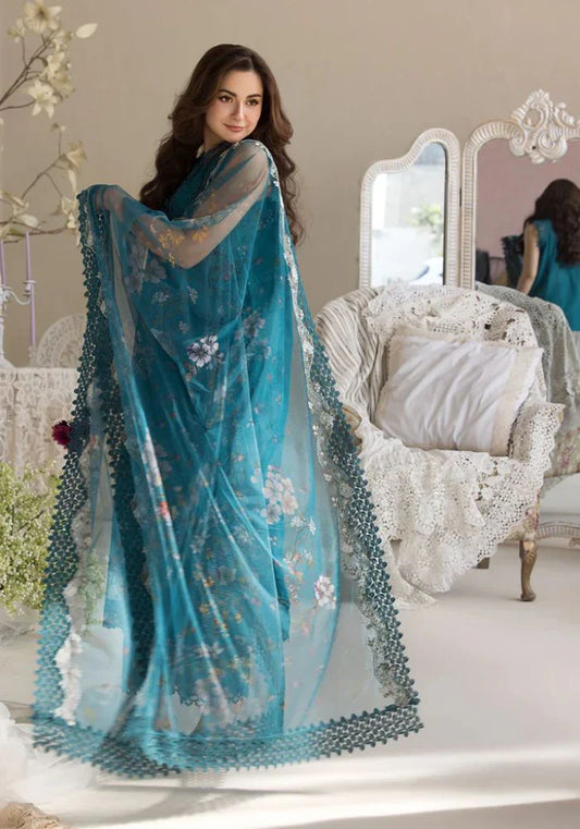 Embroidered Lawn Suits Unstitched 3 Piece Unstitched - SN - 00015