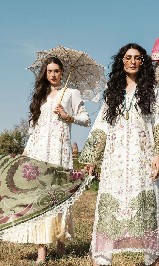 Embroidered Lawn Suits Unstitched 3 Piece Unstitched - YANIN - 00030