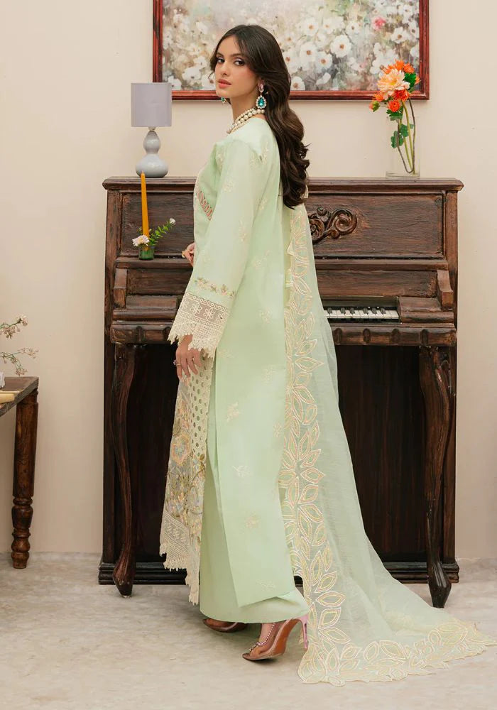 Embroidered Lawn Suits Unstitched 3 Piece Unstitched - CAROLINE - 00017