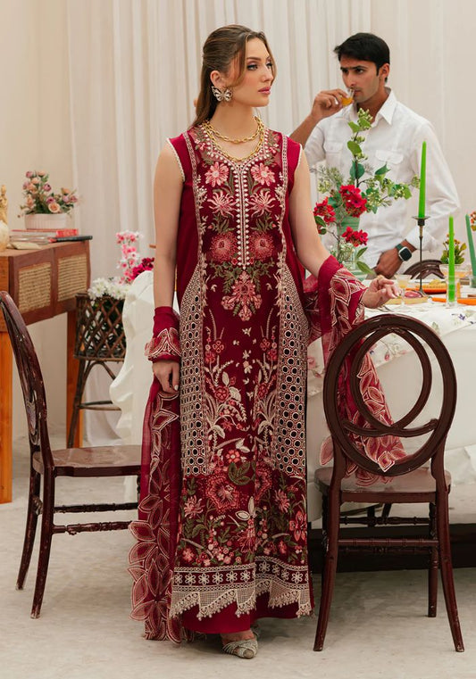Embroidered Lawn Suits Unstitched 3 Piece Unstitched - CELESTIAL - 00018