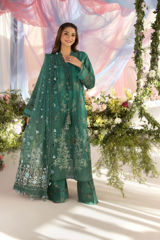 Embroidered Lawn Suits Unstitched 3 Piece Unstitched - GRINCH - 00016