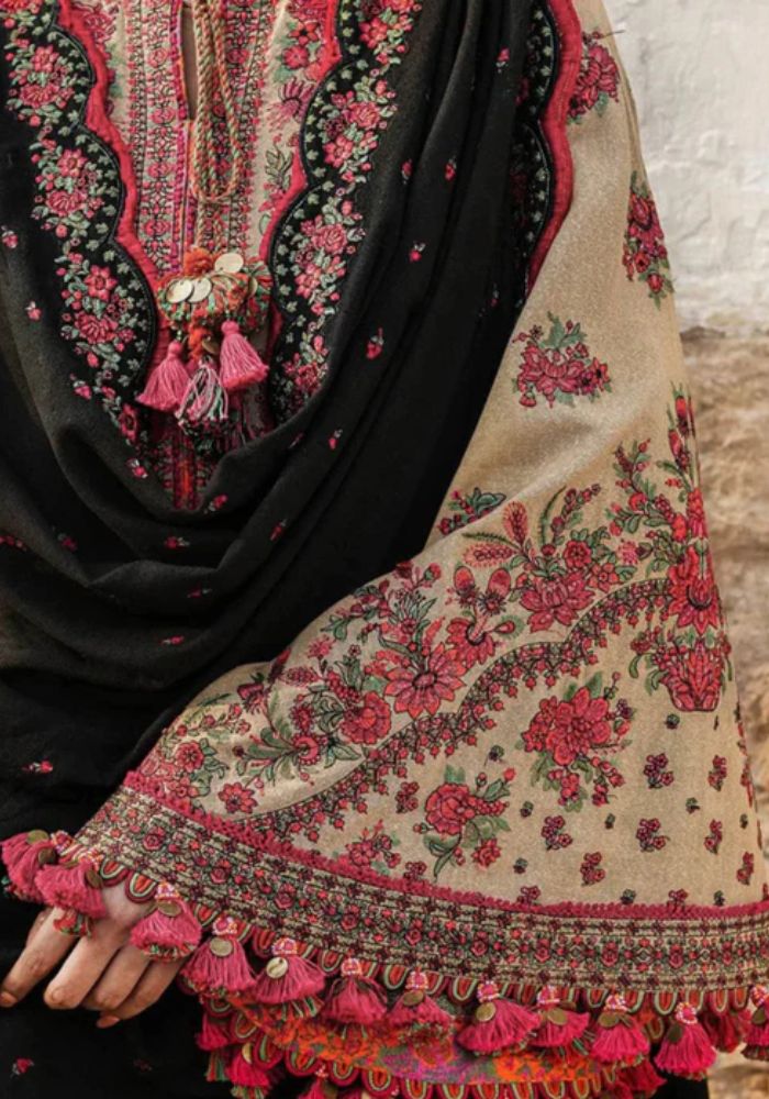 Embroidered Lawn Suits Unstitched 3 Piece Unstitched - GULAL - 00008