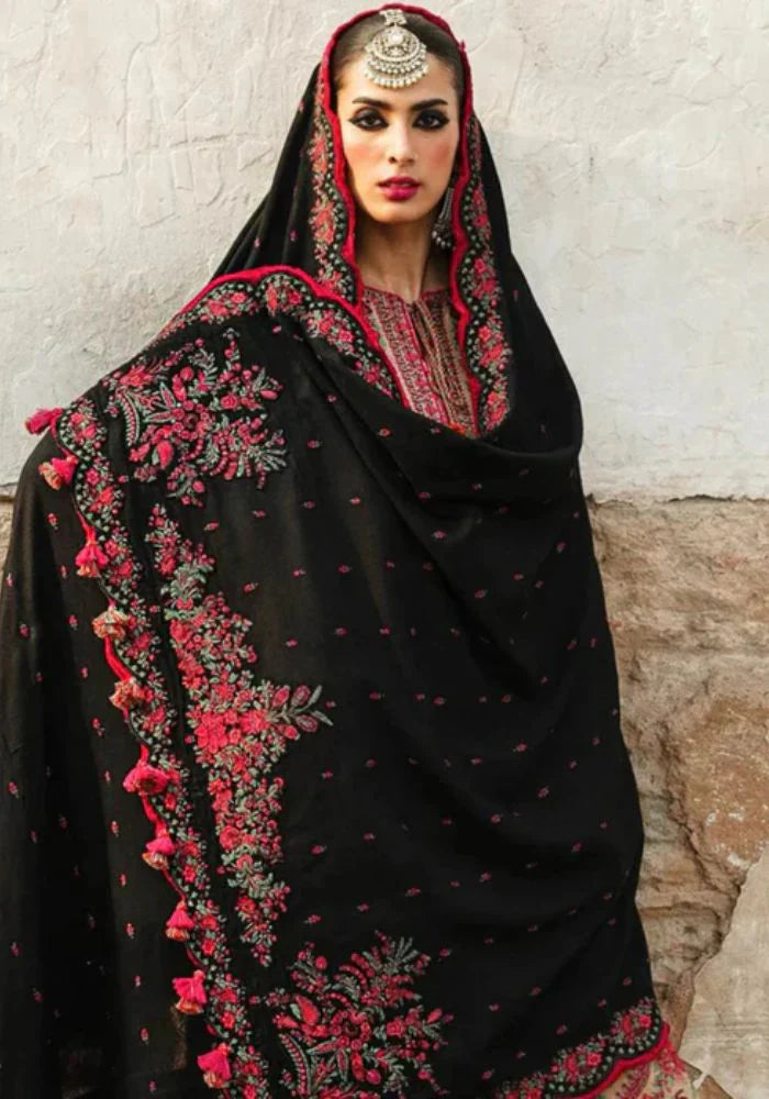 Embroidered Lawn Suits Unstitched 3 Piece Unstitched - GULAL - 00008